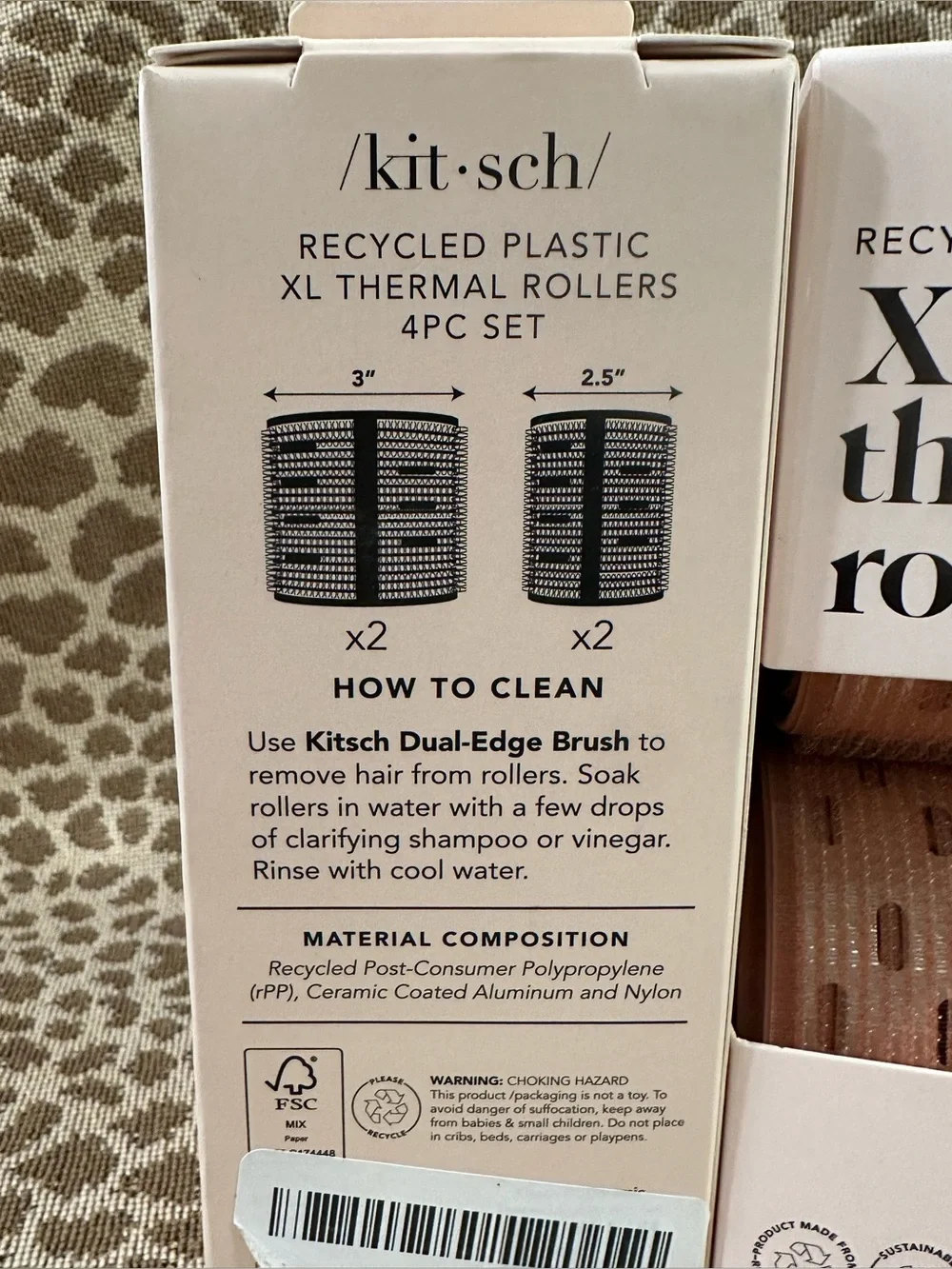 Lot of 2 New in Box Kitsch XL Thermal Rollers~8 Total~$28